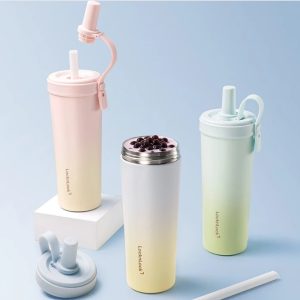 Ly Giữ Nhiệt LocknLock Ombre Có Ống Hút